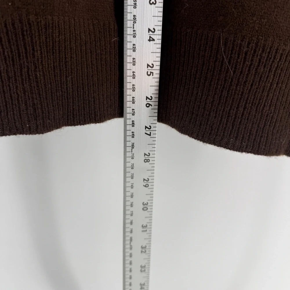 Polo Ralph Lauren Mens XL Brown 100% Lambswool Crewneck Sweater Pony Logo 1857